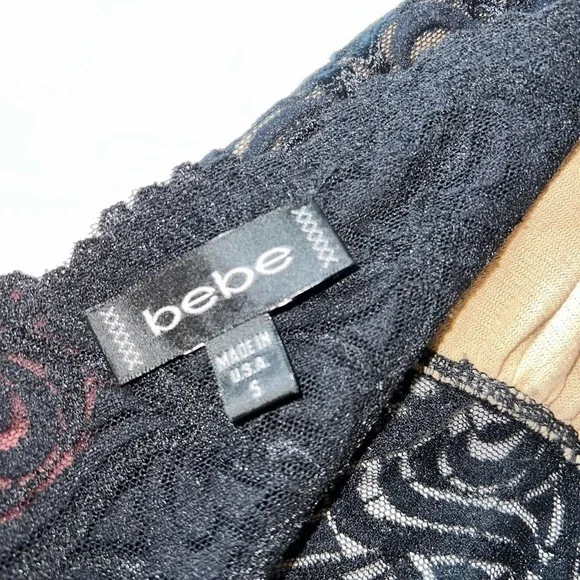 bebe Black Lace Dress - Picture 3 of 4